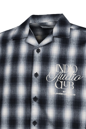 OMBRE CHECK SHIRT / BLK