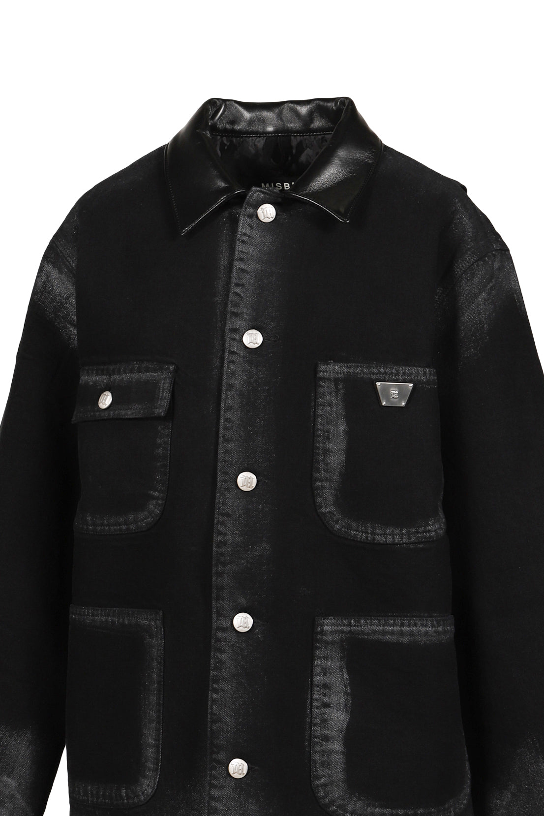 MARFA TWILL WORK JACKET / WASHED BLK 