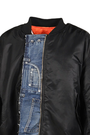 CUSTOMIZED BOMBER JACKET / BLK