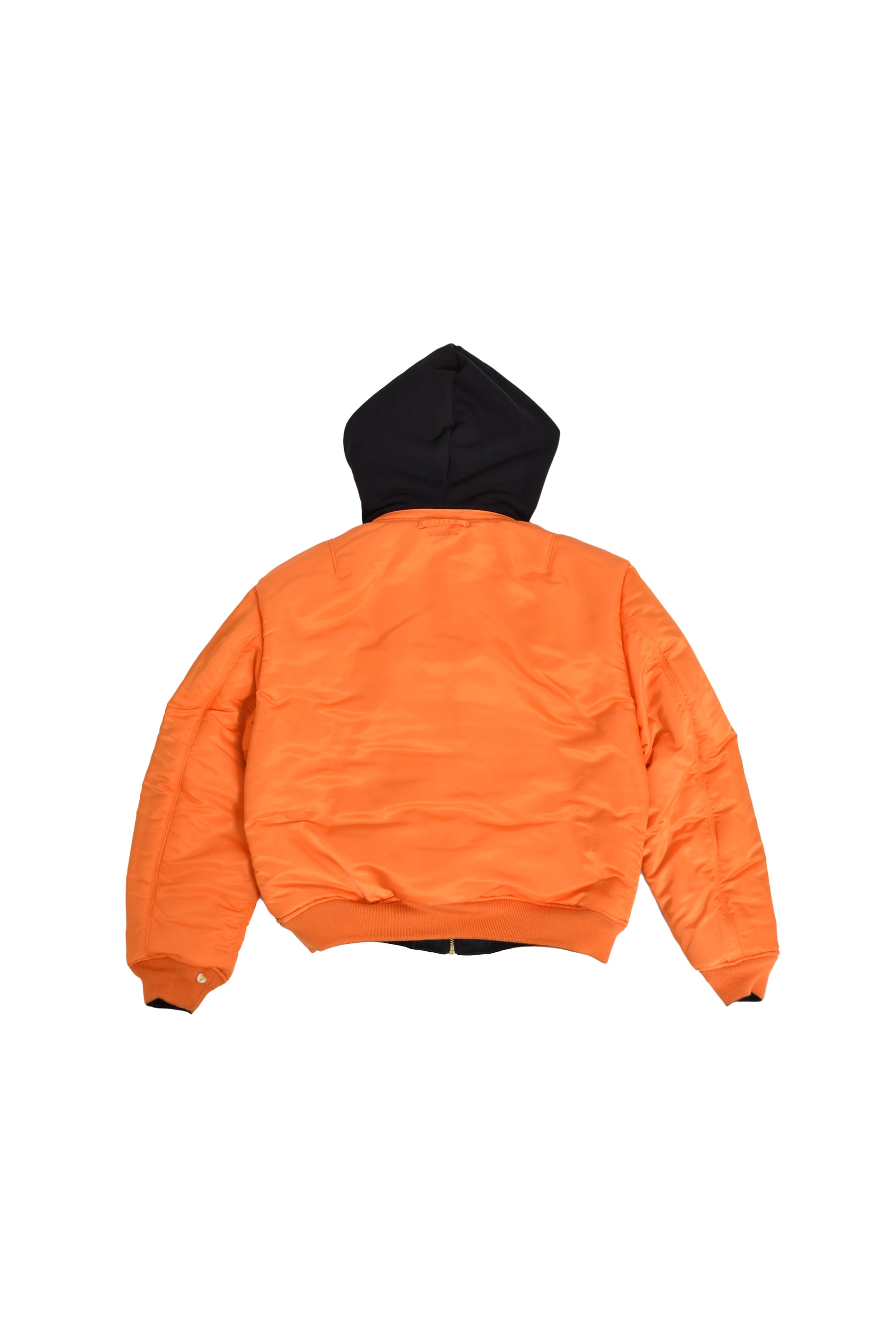 KIDS HOODED BOMBER JACKET / BLK