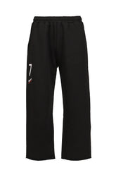 CROPPED SWEATPANTS / WASHED BLK