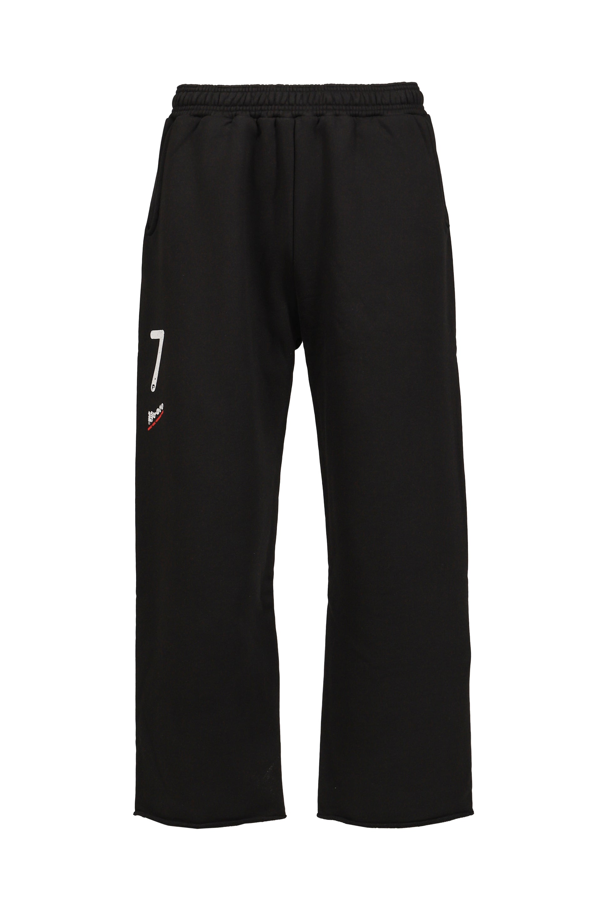 CROPPED SWEATPANTS / WASHED BLK