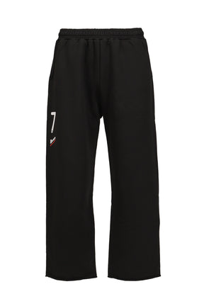 CROPPED SWEATPANTS / WASHED BLK
