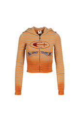 GRADIENT SPRAY-PAINTED STRIPED JACKET / ORG