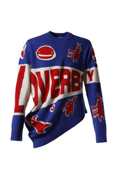 TOPSY TURVY LOVERBOY LOGO JUMPER / BLUE-RED