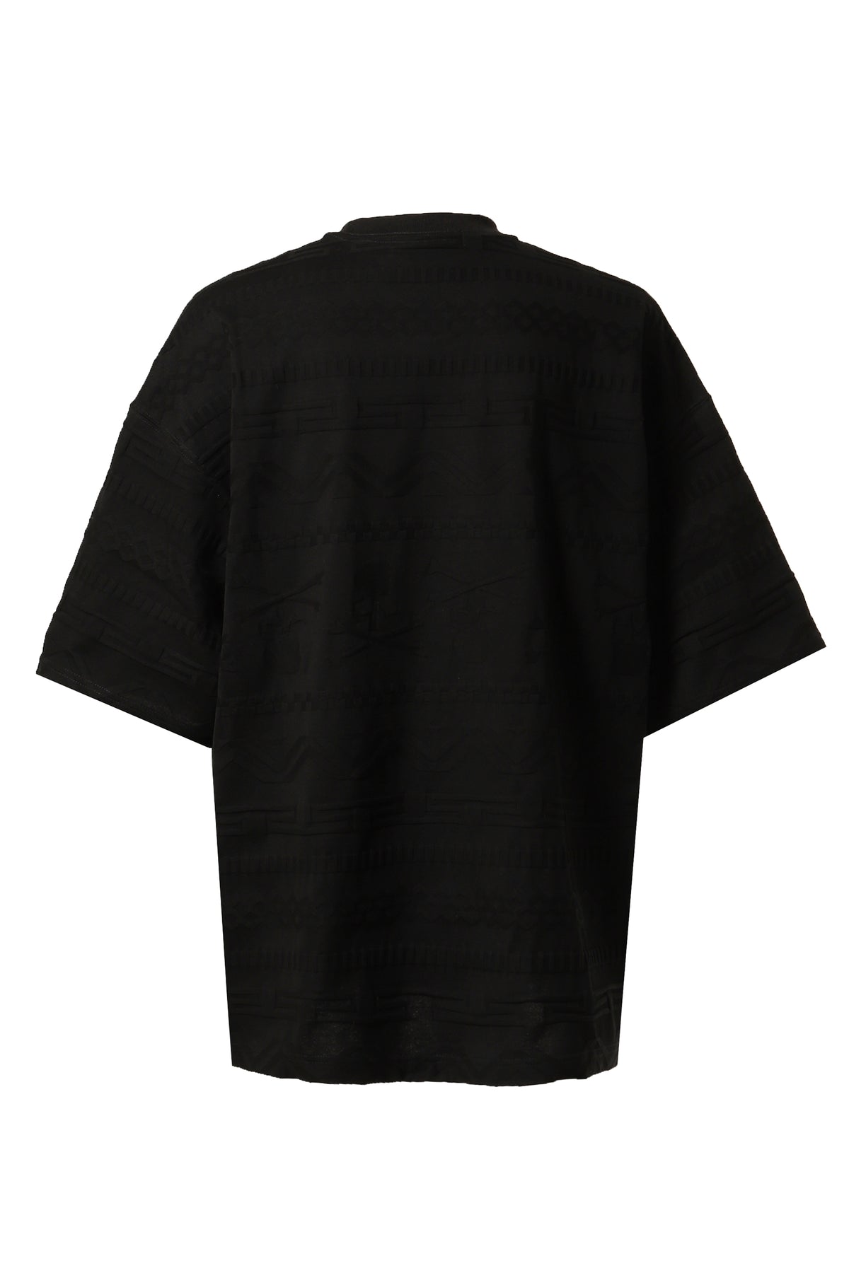 LINKS JACQUARD TEE (BOXY FIT) / BLK