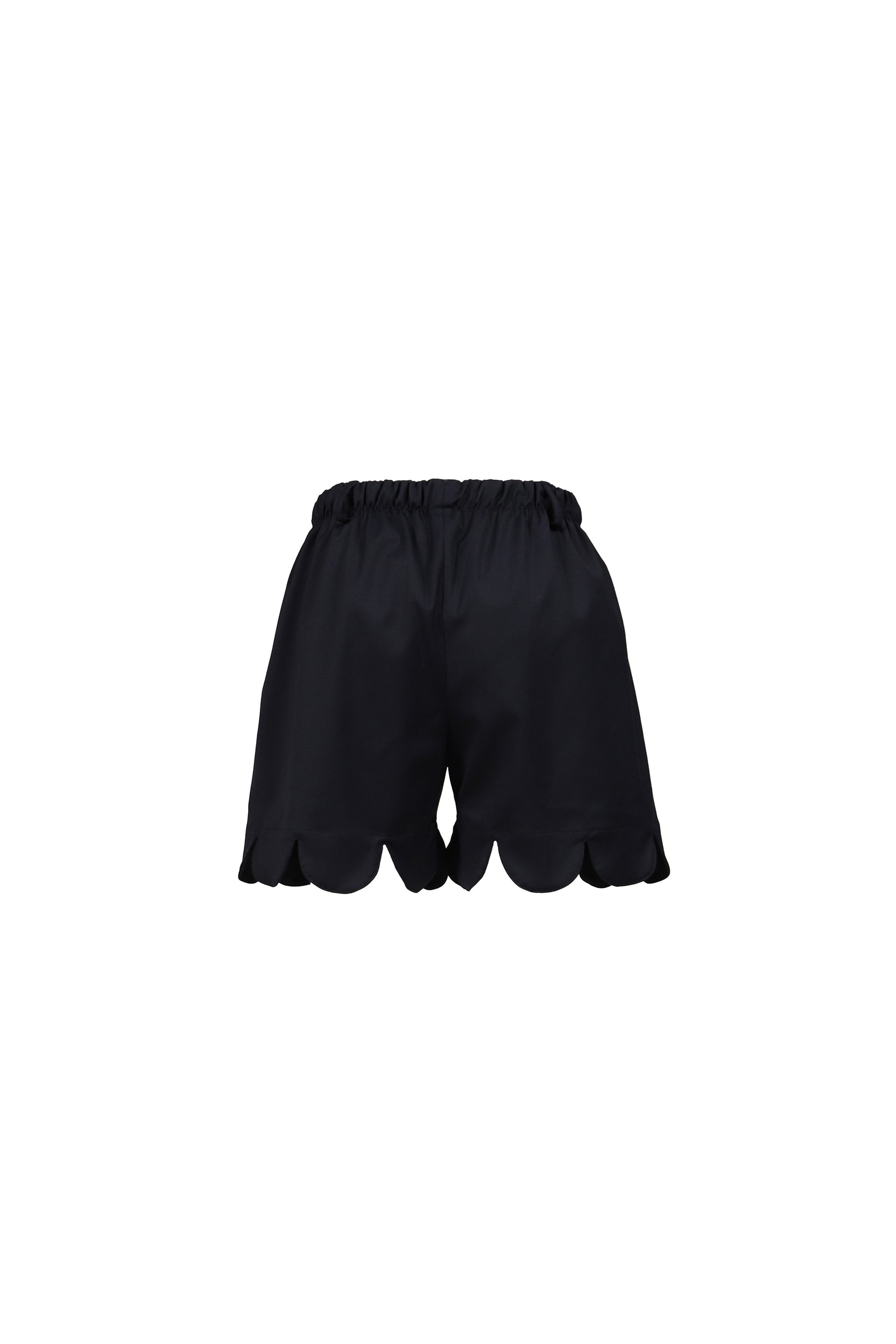 FORMAL SCALLOPED BOXER SHORTS / NVY