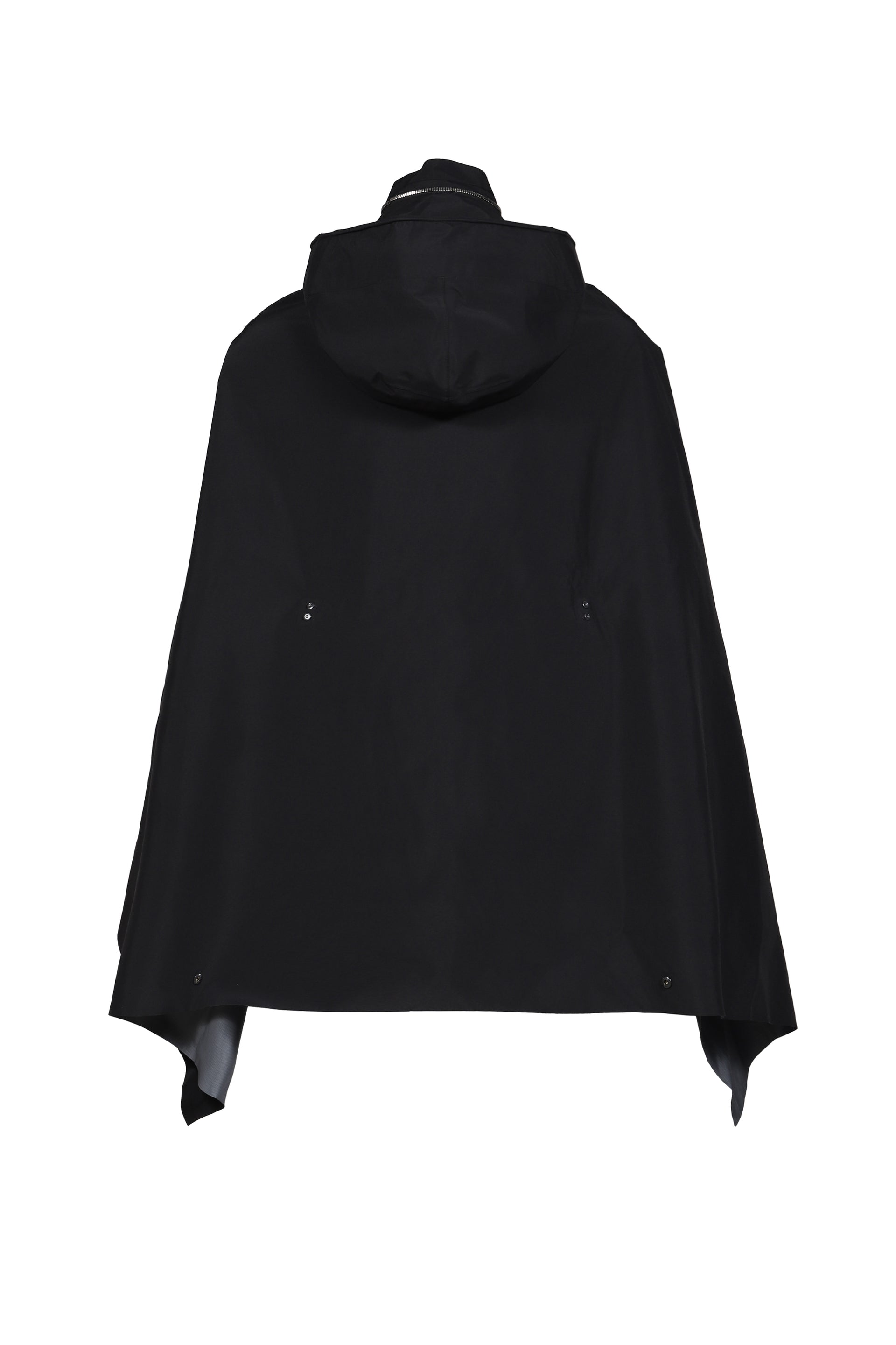 HOODED CAPE / BLK