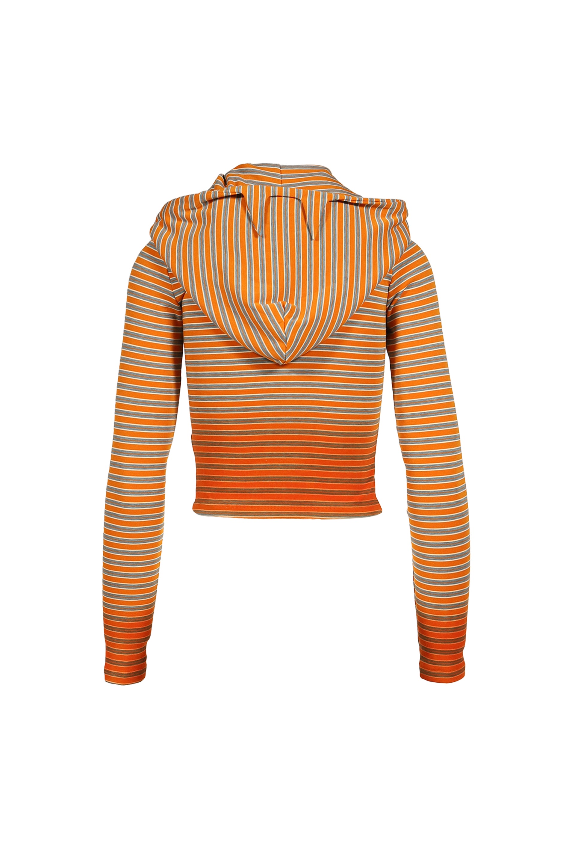 GRADIENT SPRAY-PAINTED STRIPED JACKET / ORG