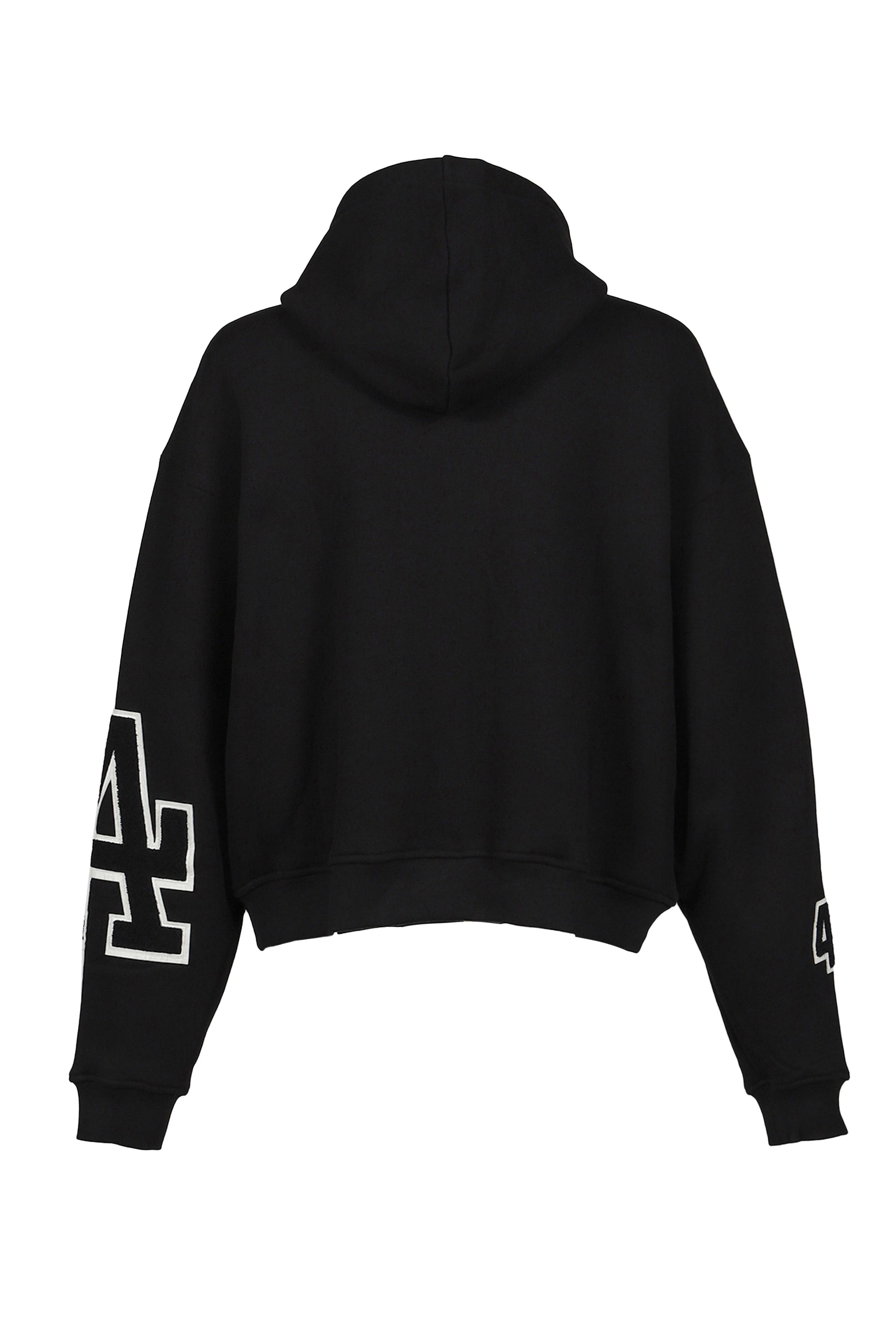 HOODIE WITH LA PATCHES / BLK