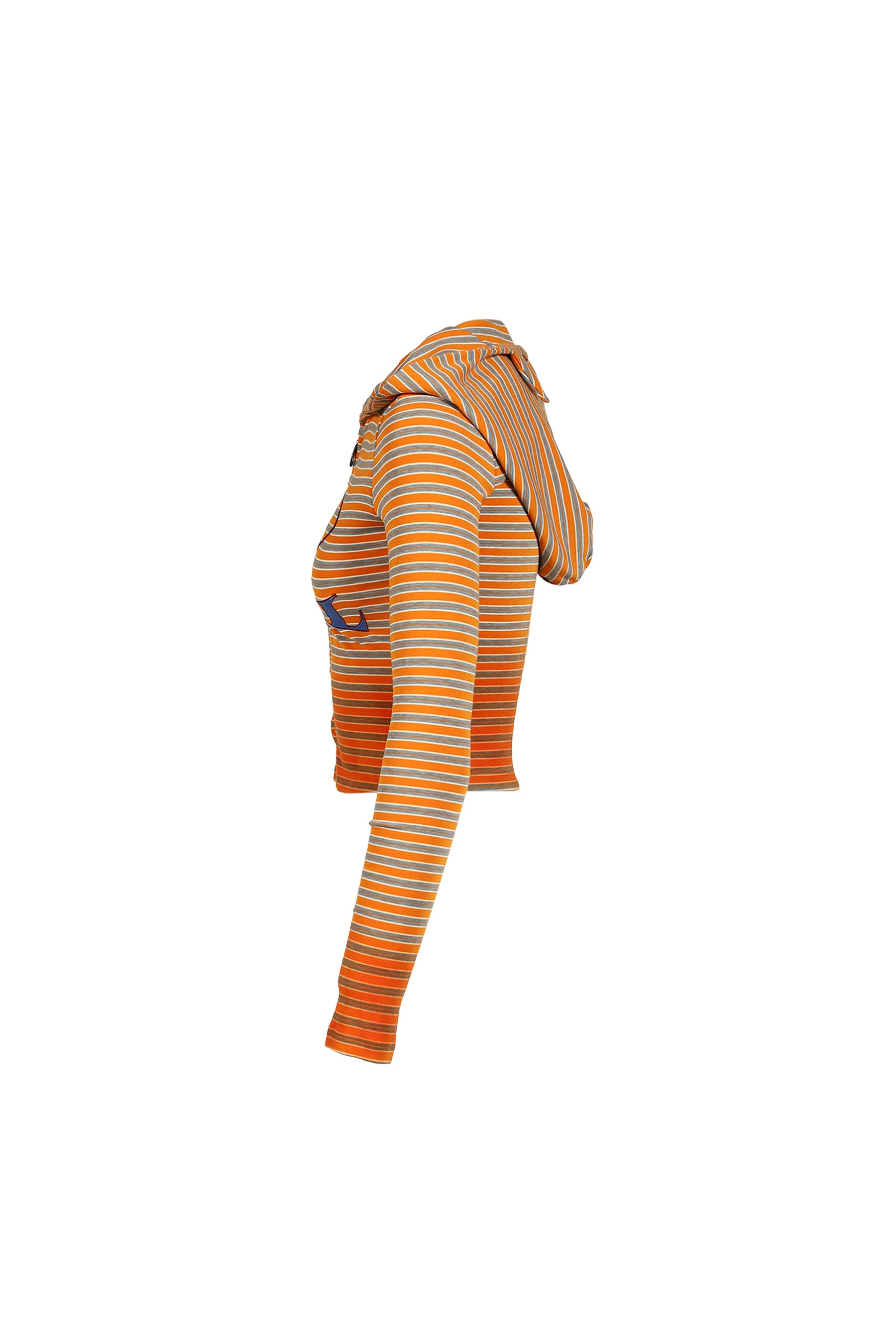 GRADIENT SPRAY-PAINTED STRIPED JACKET / ORG