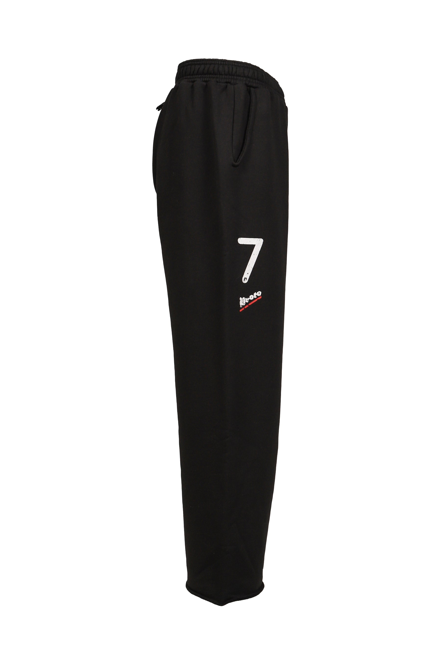 CROPPED SWEATPANTS / WASHED BLK