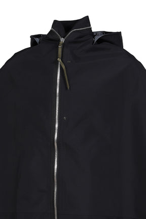 HOODED CAPE / BLK