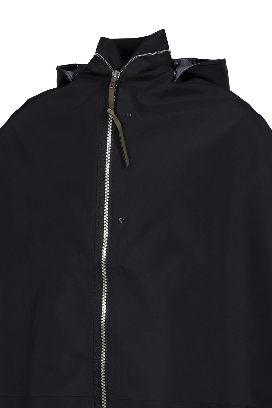 HOODED CAPE / BLK