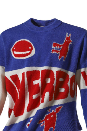 TOPSY TURVY LOVERBOY LOGO JUMPER / BLUE-RED