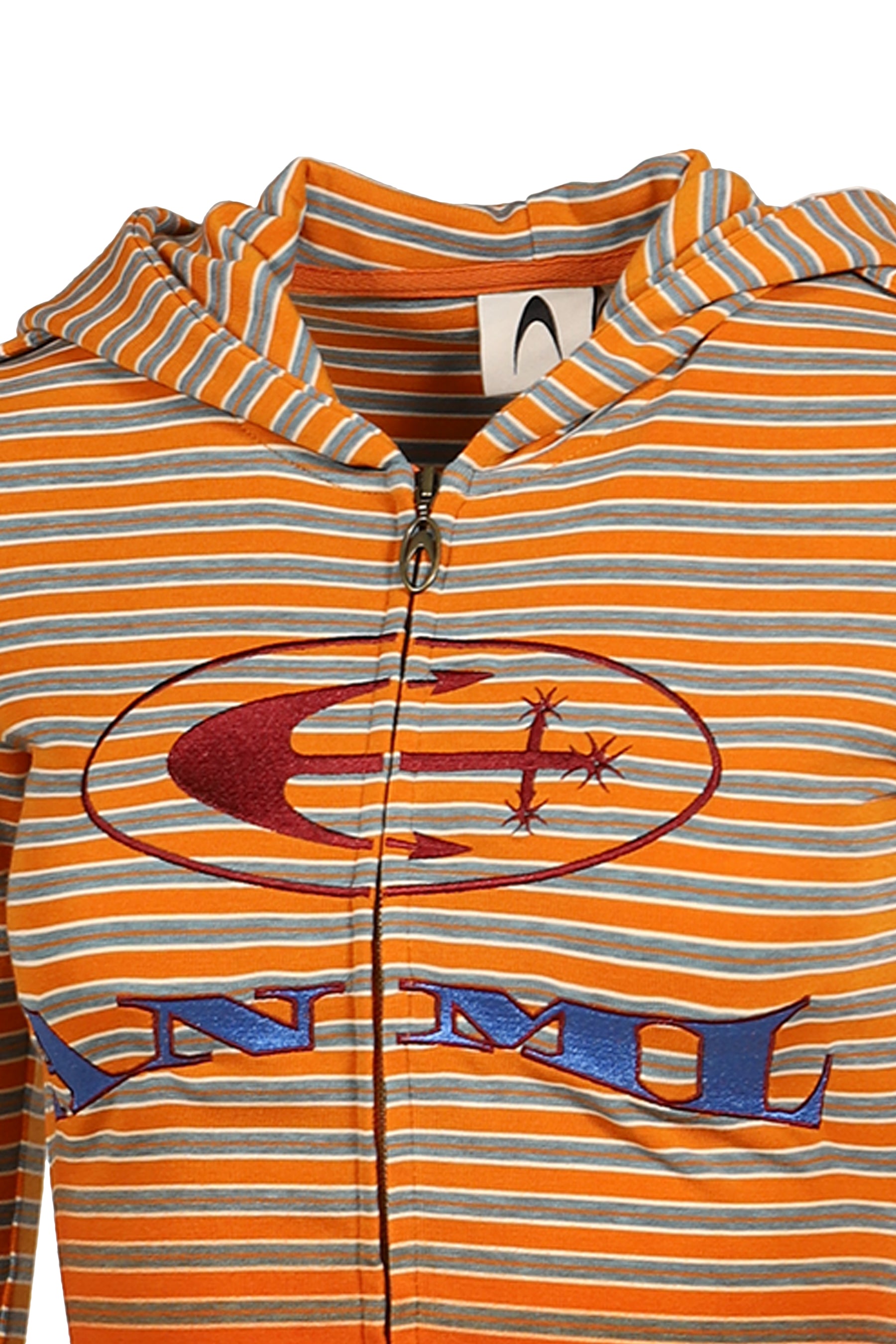 GRADIENT SPRAY-PAINTED STRIPED JACKET / ORG