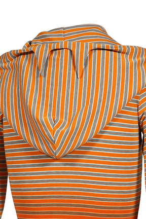 GRADIENT SPRAY-PAINTED STRIPED JACKET / ORG