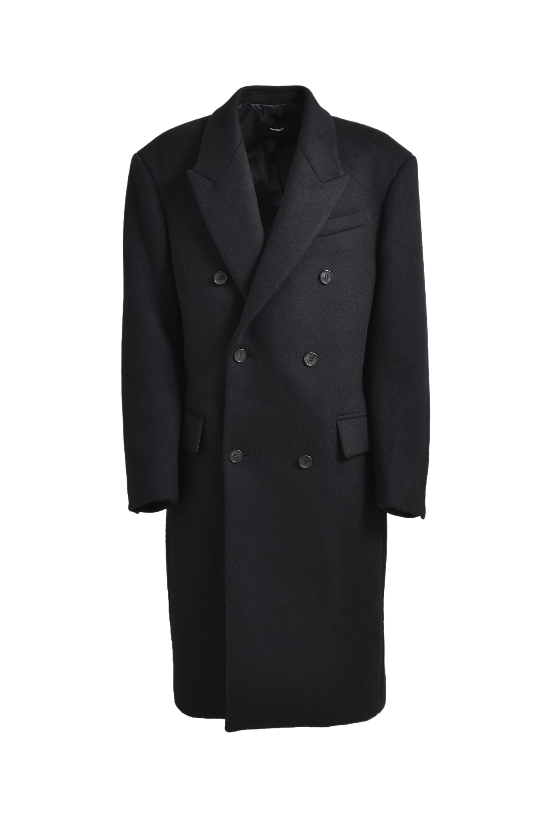 DOUBLE-BREASTED COAT / BLK