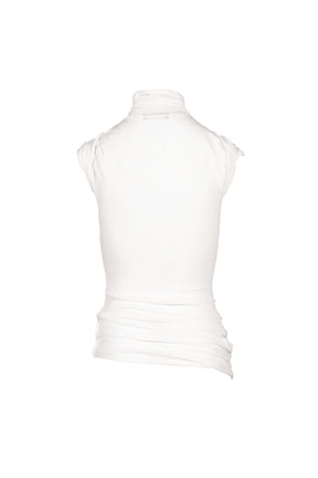 PRIMATE TURTLENECK DRESS / WHT