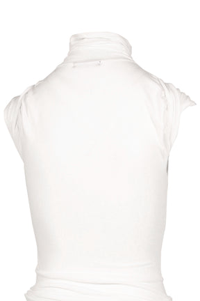 PRIMATE TURTLENECK DRESS / WHT