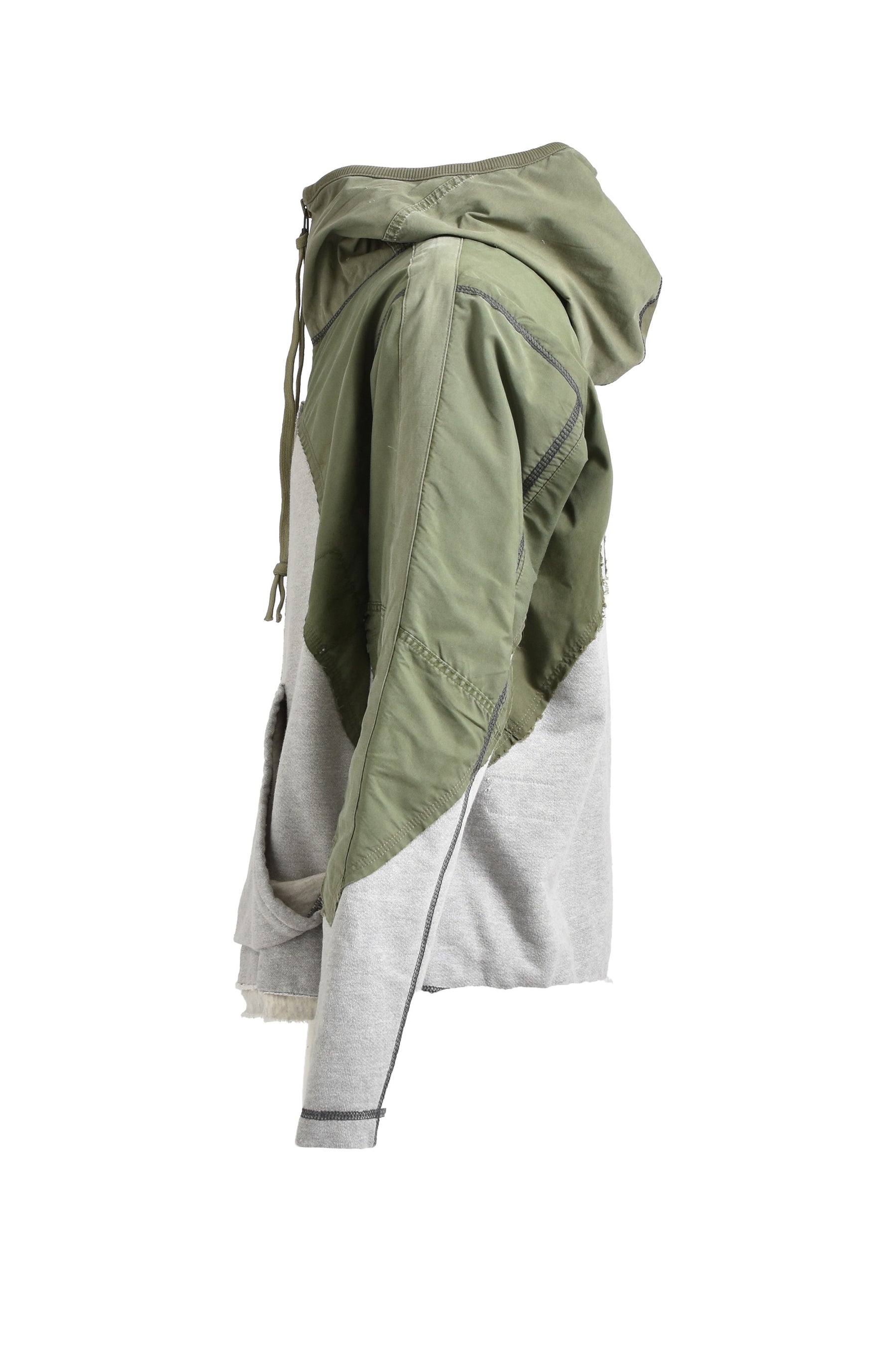 LINER TRACK HOODIE / ARMY GREY ARGR