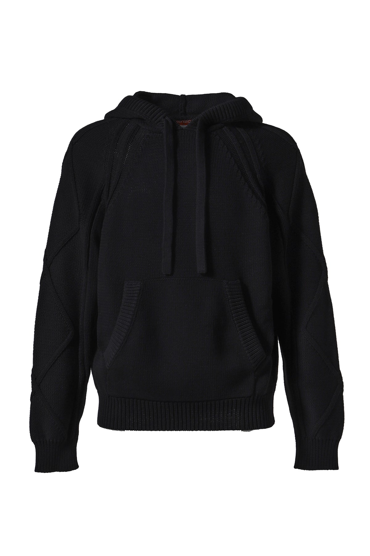 CABLE HOODIE / BLK