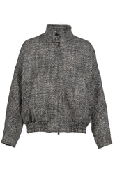 DARKPARK FW25 LEE - HERRINGBONE WOOL BOMBER JACKET / NUT