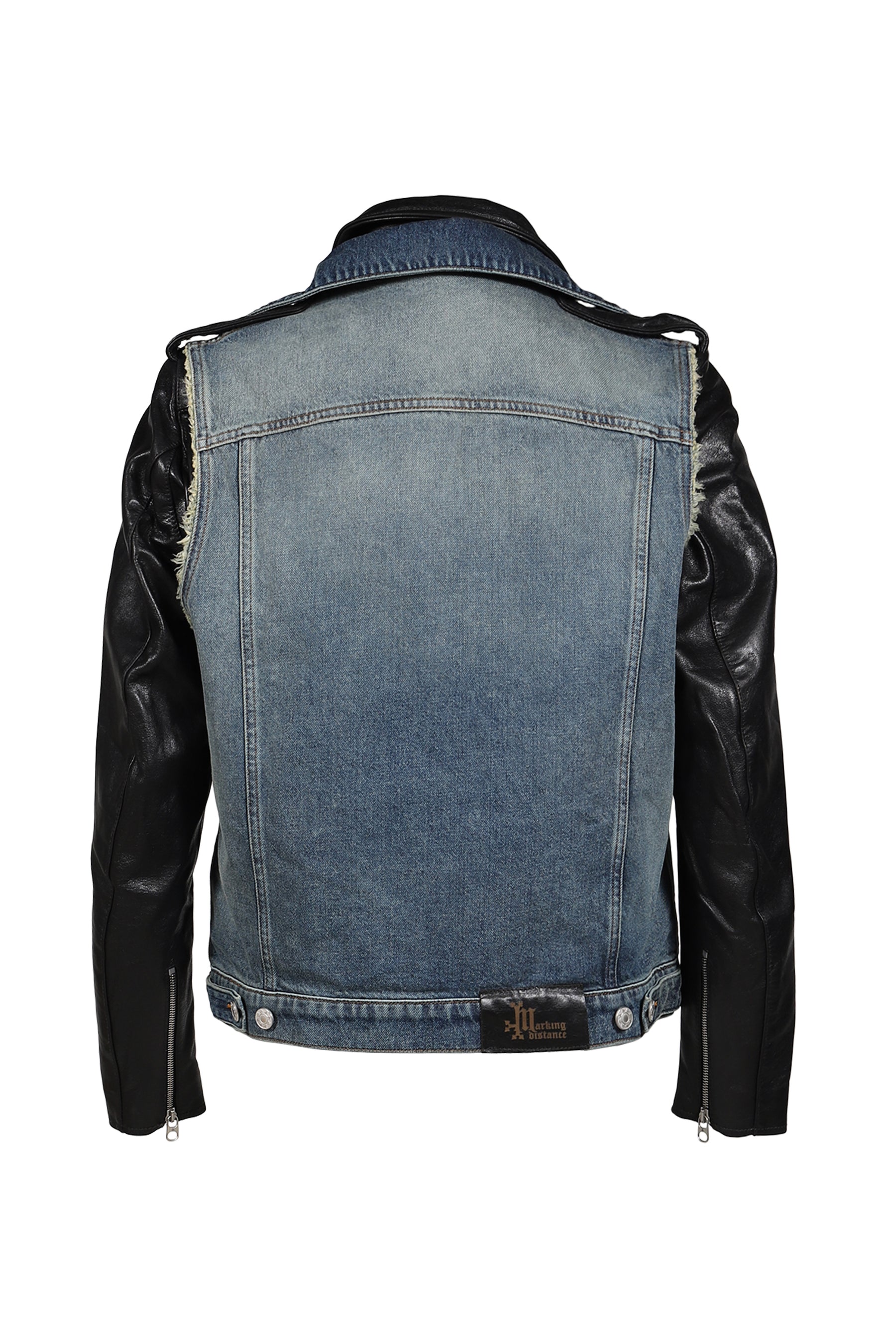 BIKERCLUB JACKET / BLACK MECHANIC BLUE