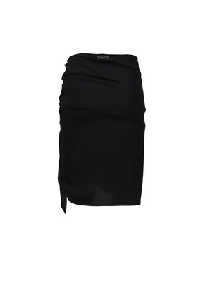 MIDI SKIRT / BLK