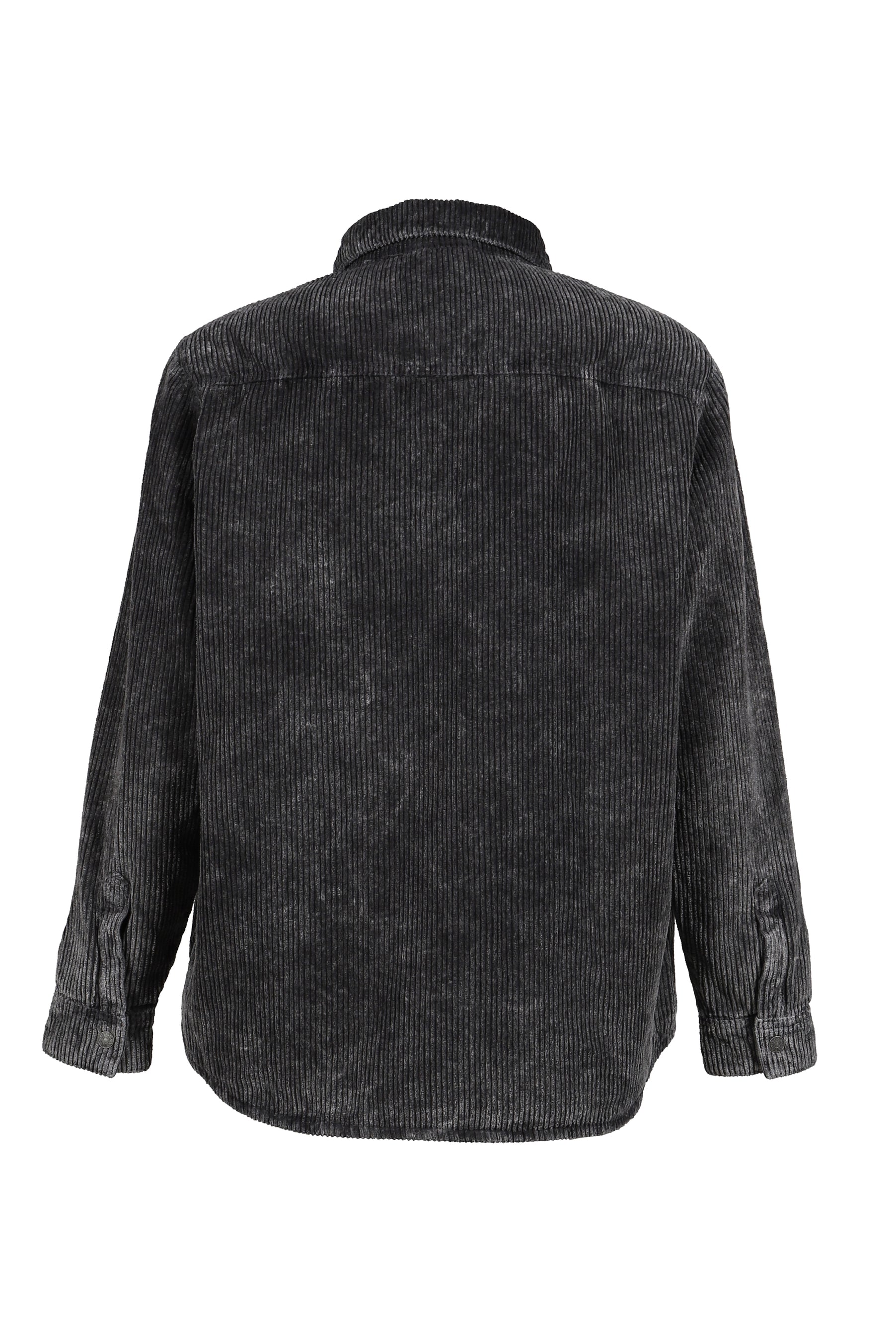 CORDUROY PADDED OVERSHIRT / BLK