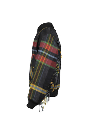 BLANKET BOMBER JACKET / COMBO TARTAN 