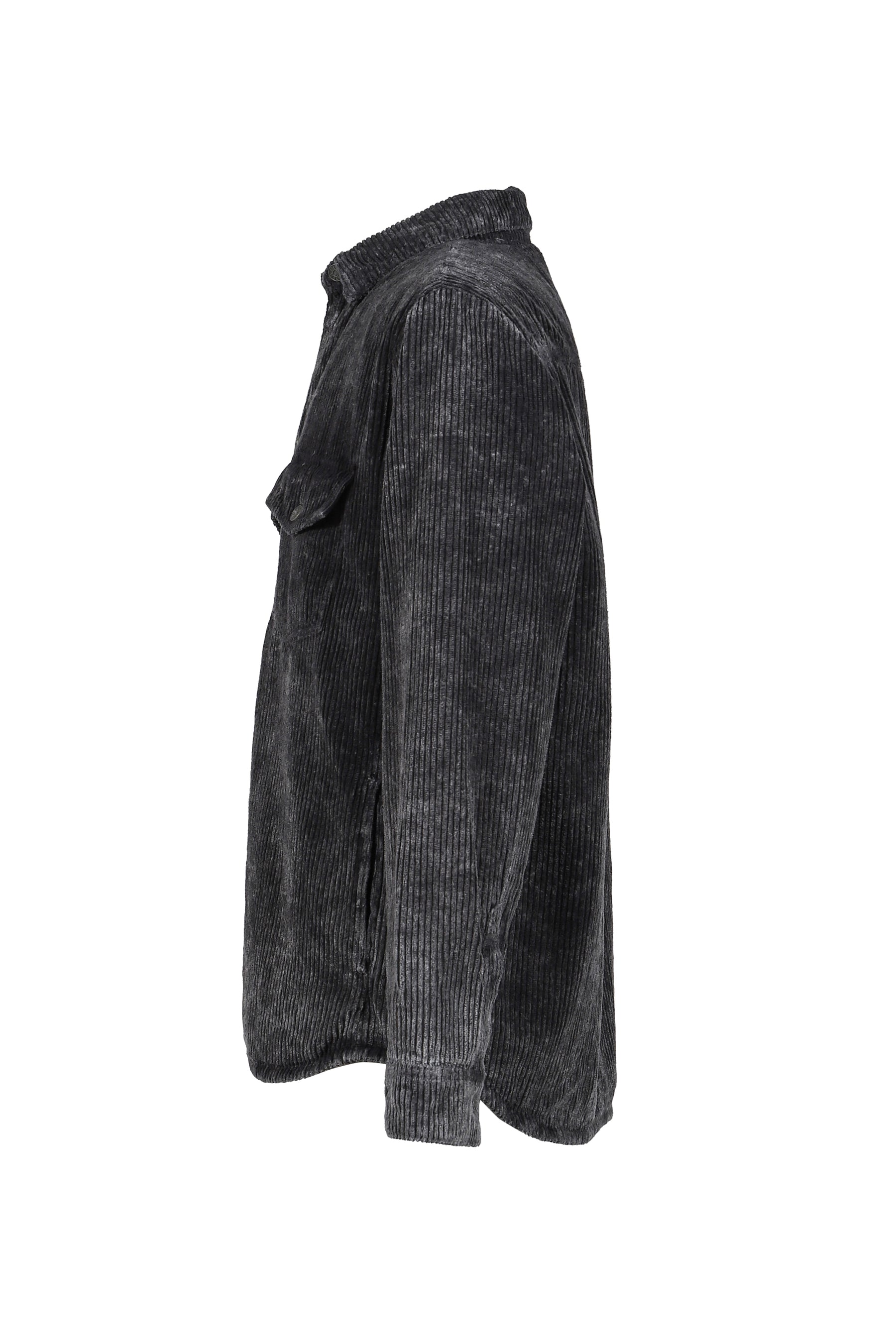 CORDUROY PADDED OVERSHIRT / BLK