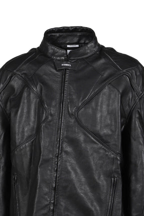 BOXY MOTO JACKET / BLK