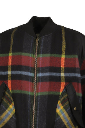 BLANKET BOMBER JACKET / COMBO TARTAN 