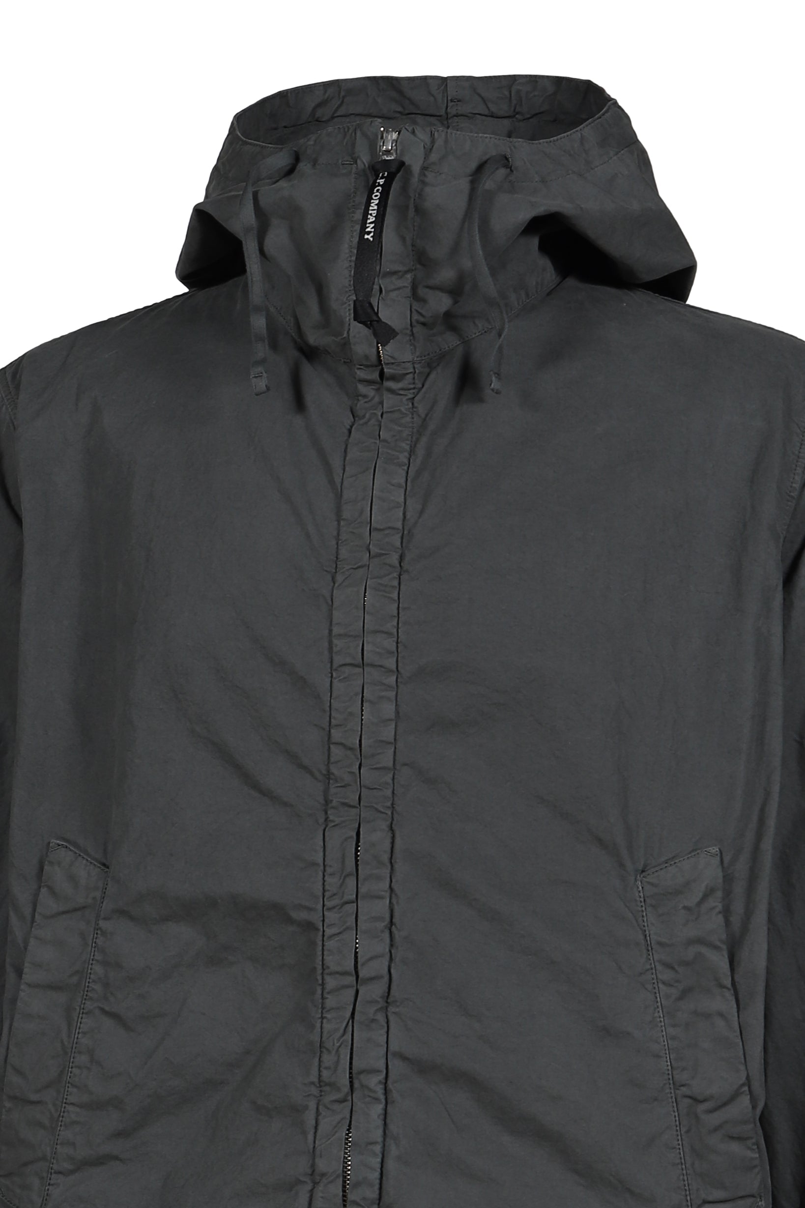MICRO-REPS HOODED LENS JACKET / GUNMETAL