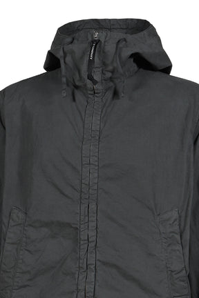 MICRO-REPS HOODED LENS JACKET / GUNMETAL