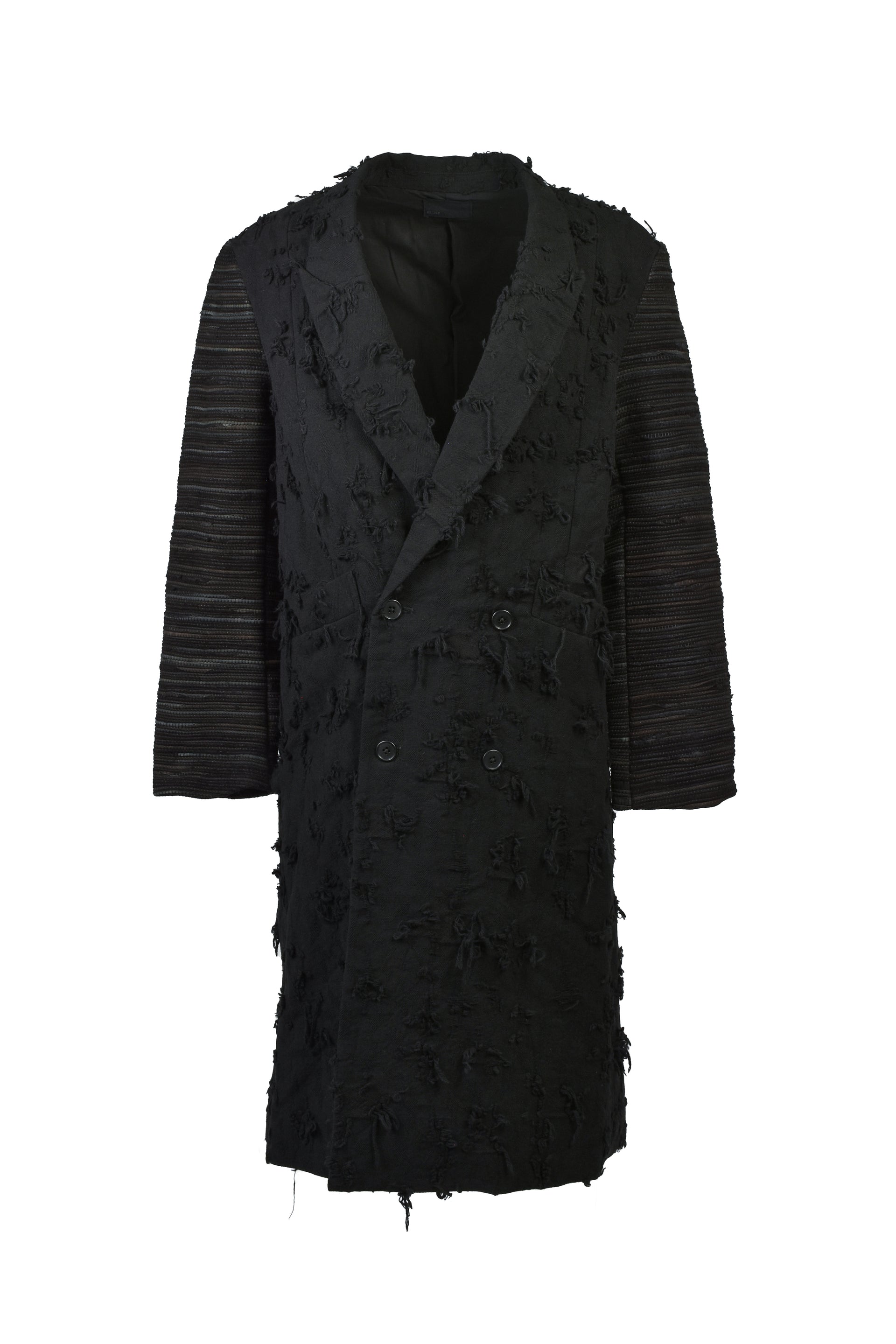 BORO JACQUARD OFFICER COAT / BLK