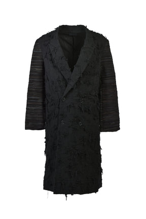 BORO JACQUARD OFFICER COAT / BLK