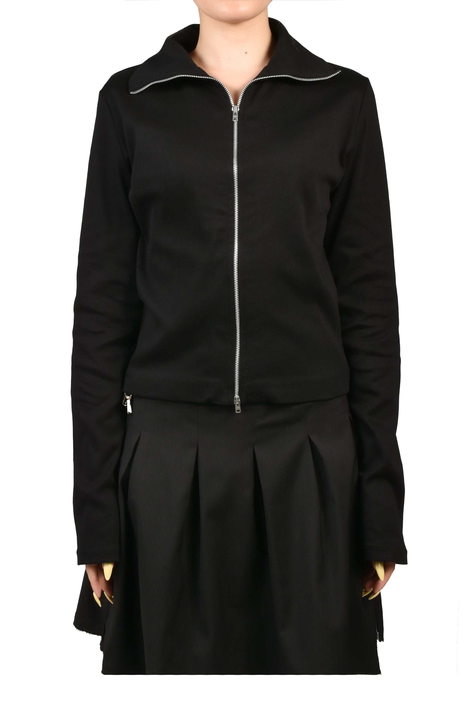 SLIM ZIP LONGSLEEVE / BLK