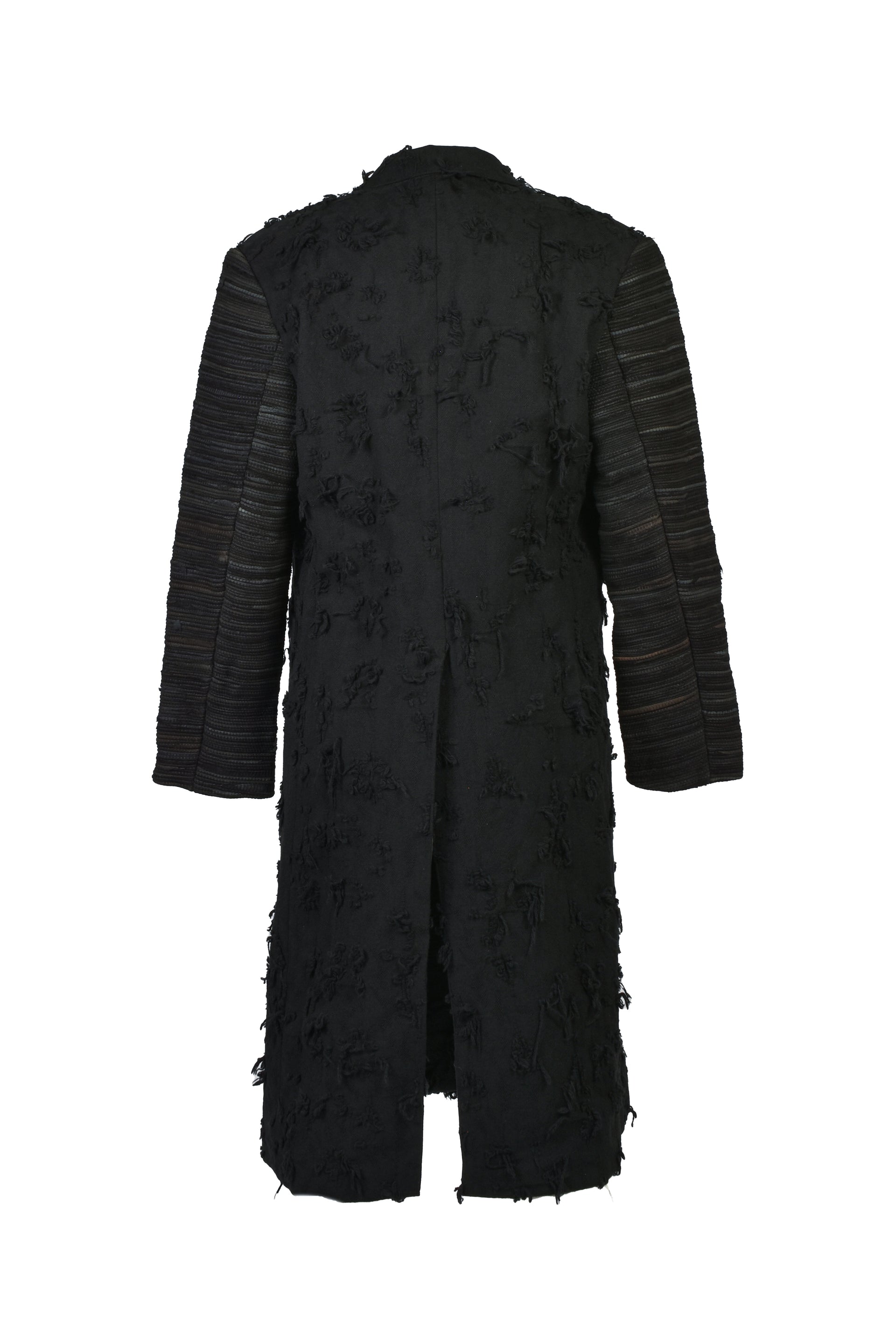 BORO JACQUARD OFFICER COAT / BLK
