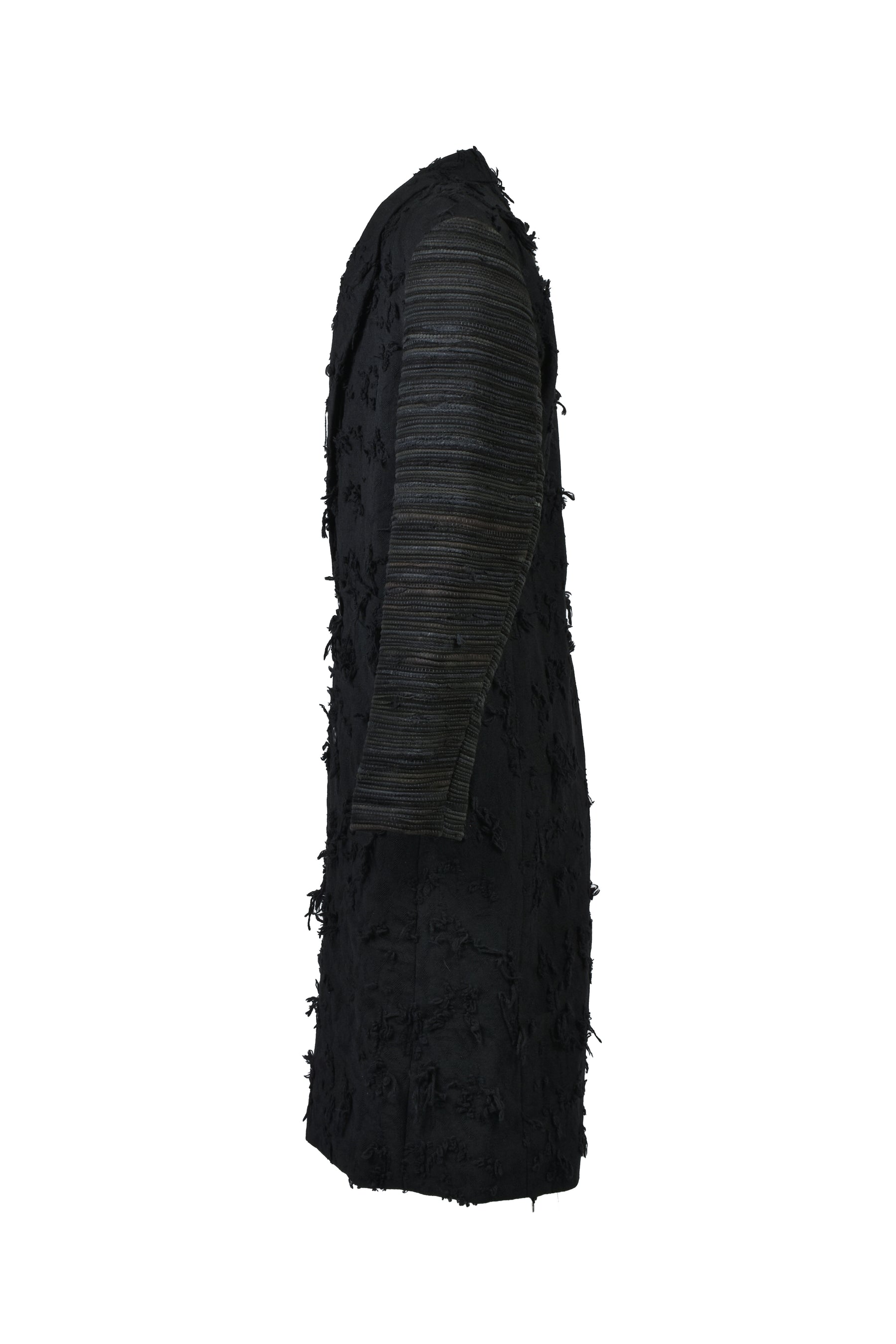 BORO JACQUARD OFFICER COAT / BLK