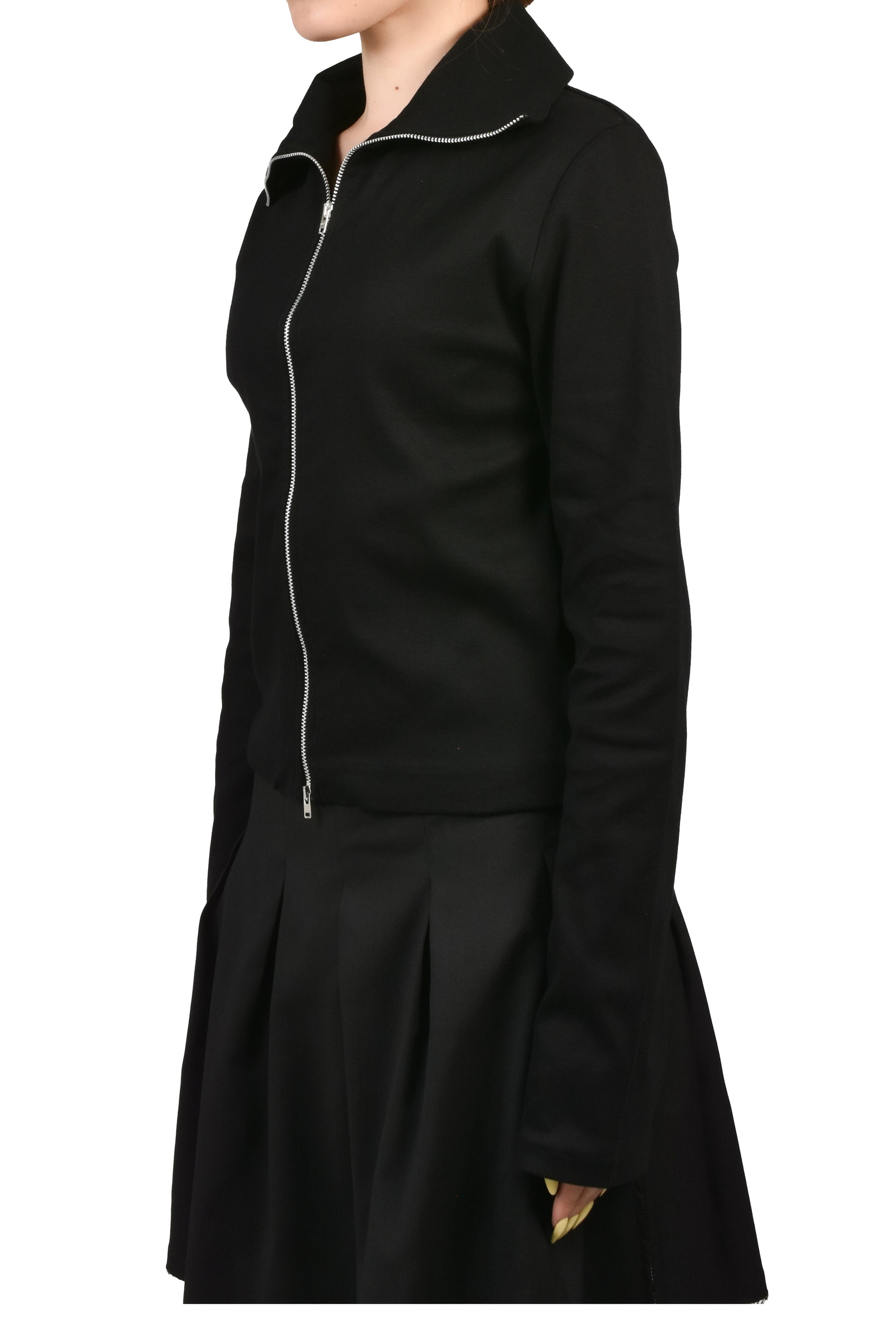 SLIM ZIP LONGSLEEVE / BLK