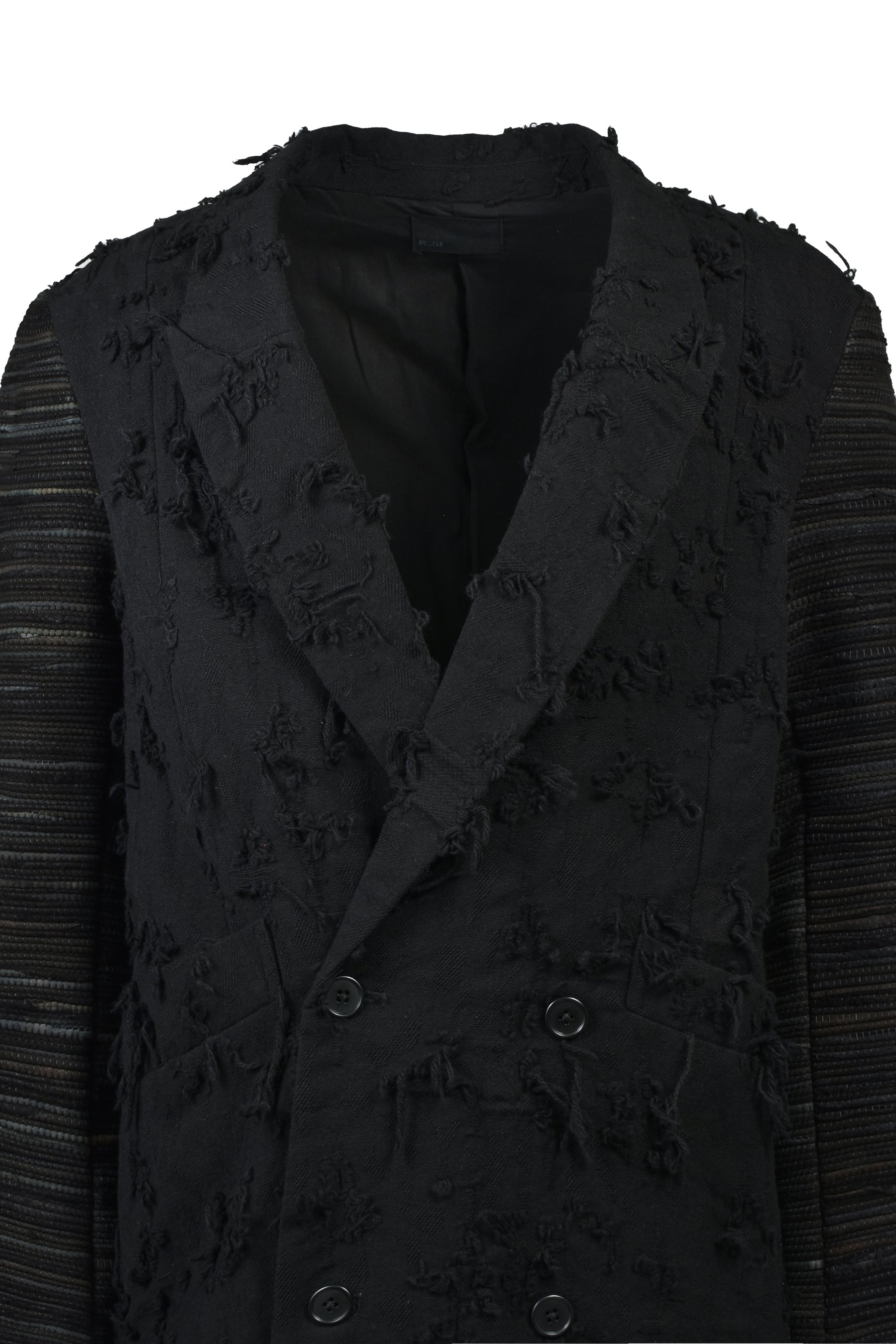 BORO JACQUARD OFFICER COAT / BLK