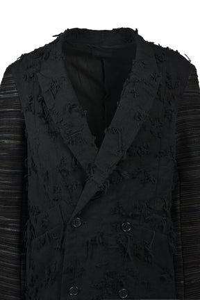 BORO JACQUARD OFFICER COAT / BLK