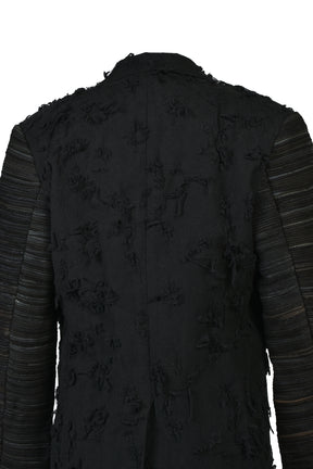 BORO JACQUARD OFFICER COAT / BLK