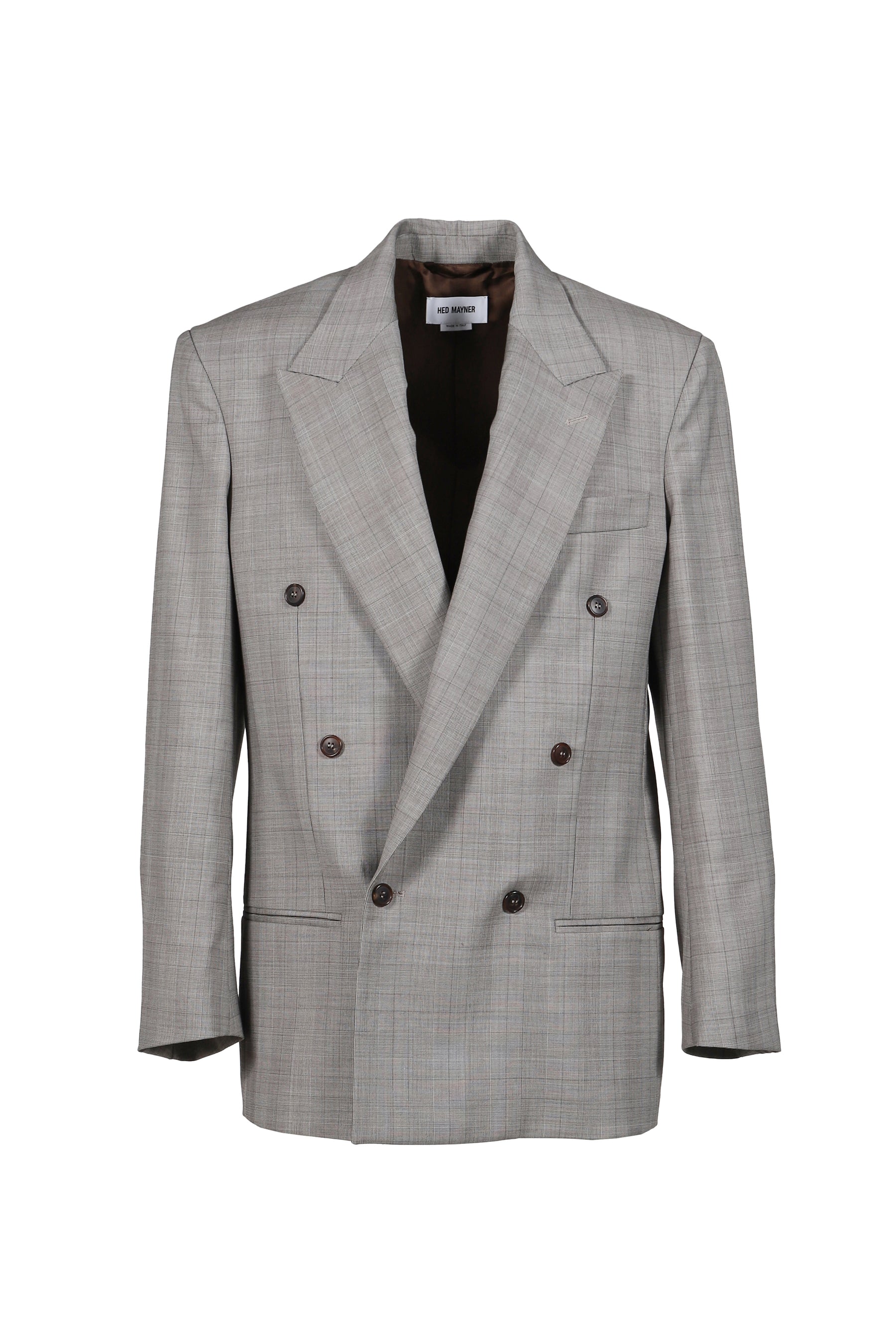 FRESH WOOL CHECK BLAZER / BRW CHECK