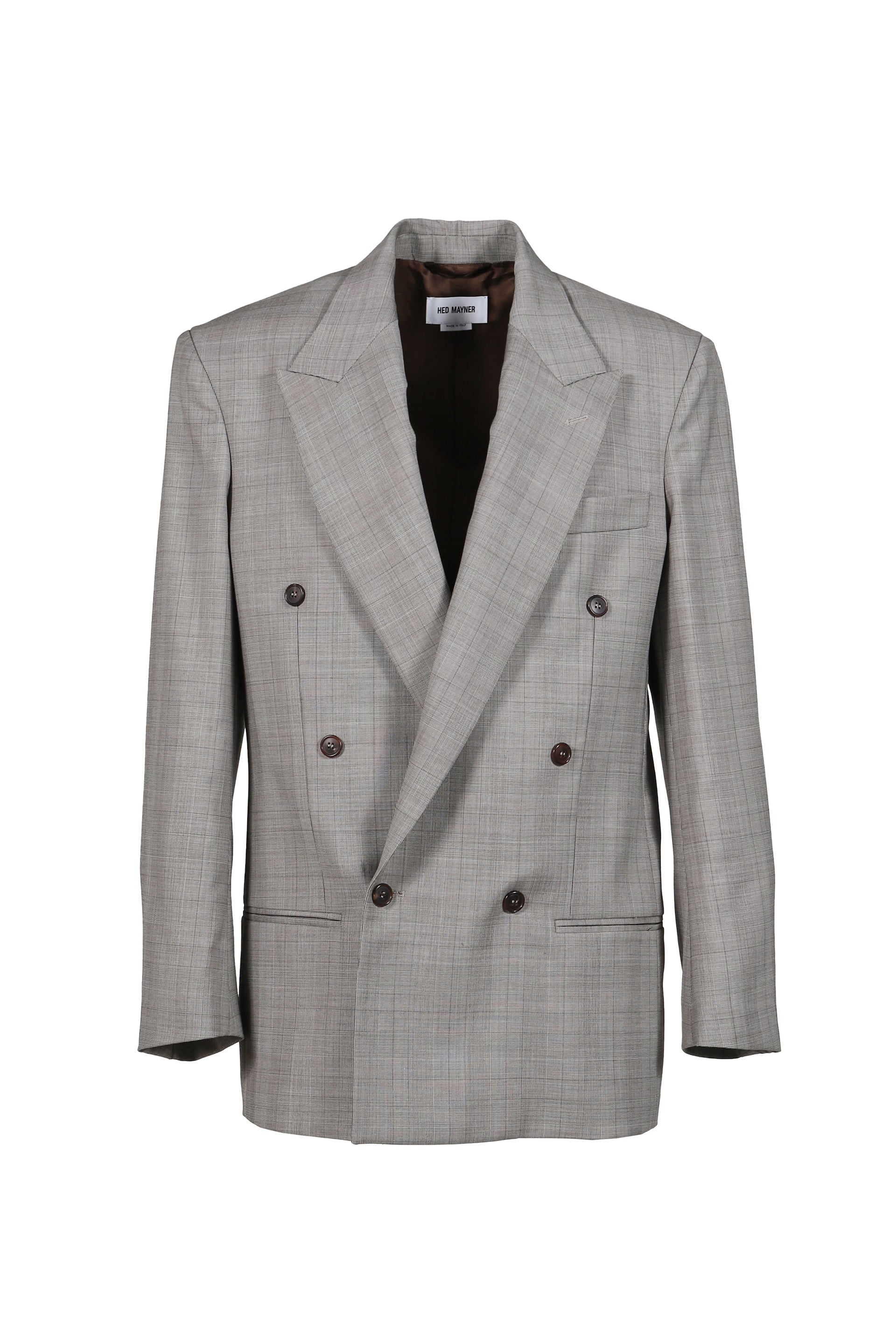 FRESH WOOL CHECK BLAZER / BRW CHECK