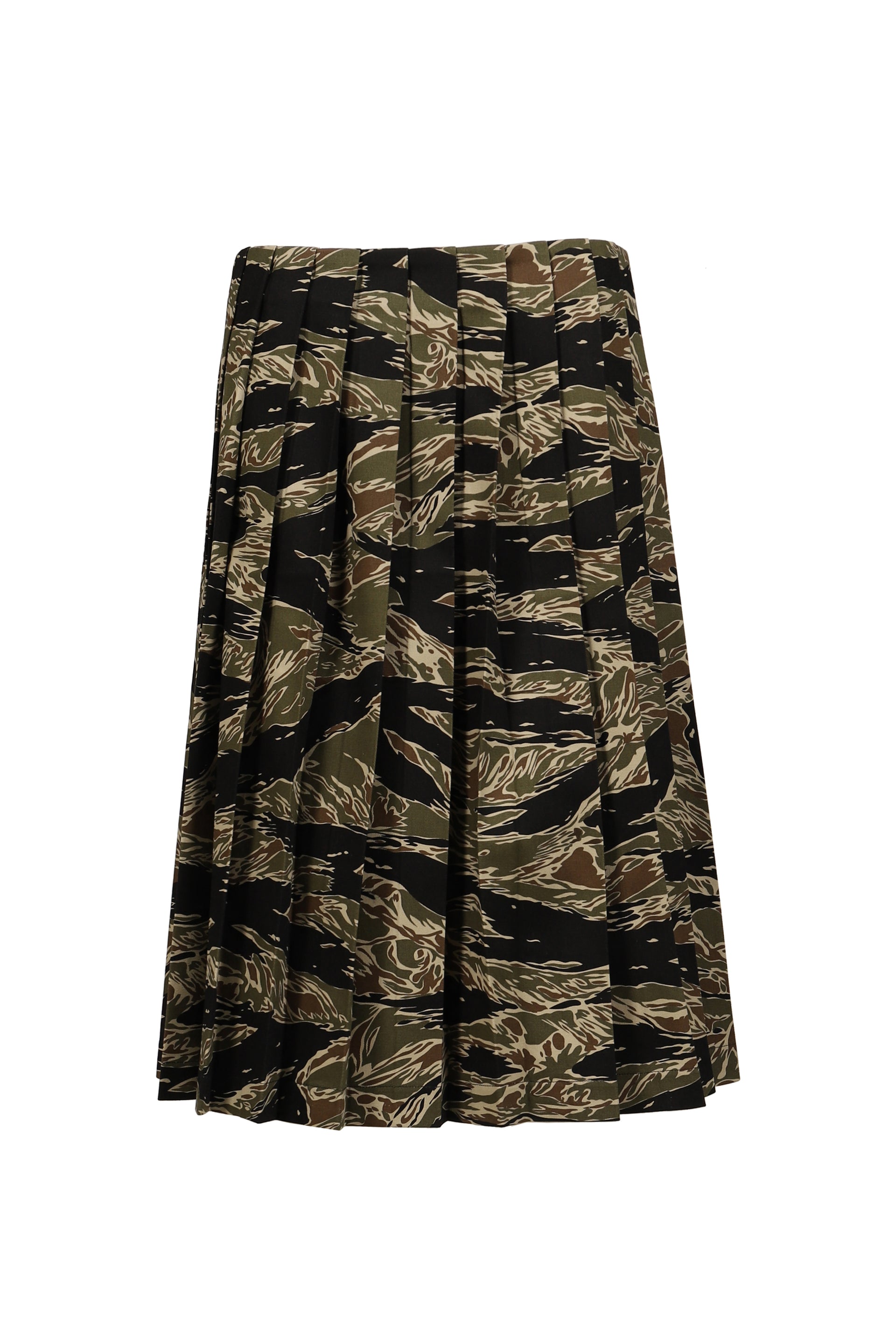 PLEATED SKIRT / CAMO
