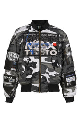 TESTO NATIONALE CAMO - BOMBER JACKET / GRY CAMO