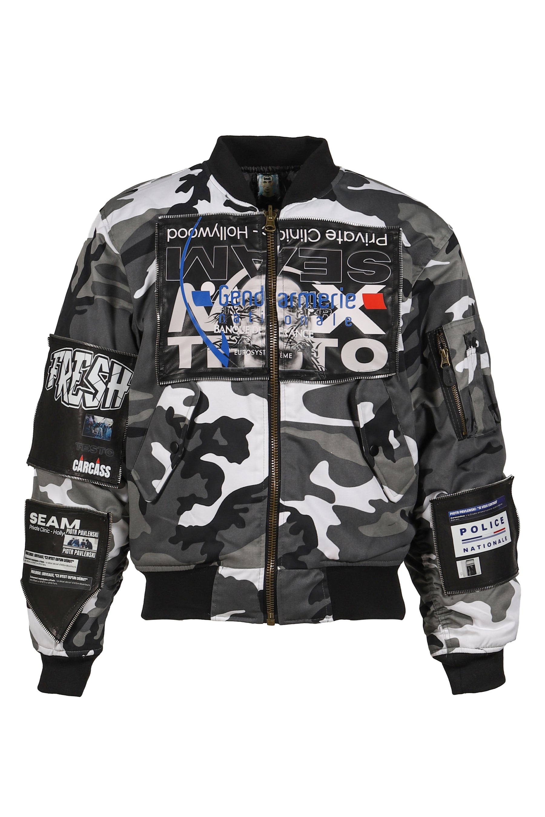 TESTO NATIONALE CAMO - BOMBER JACKET / GRY CAMO